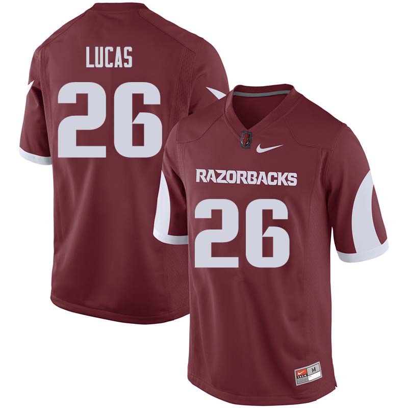 Men #26 Ryder Lucas Arkansas Razorback College Football Jerseys Sale-Cardinal